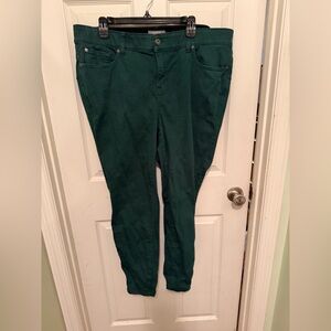 Torrid Teal Bombshell Skinny Jeans